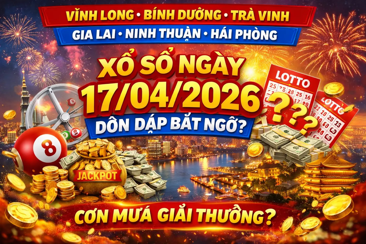 XỔ SỐ NGÀY 17/04/2026 – DỒN DẬP BẤT NGỜ? LIỆU CÓ CƠN MƯA GIẢI THƯỞNG HÔM NAY